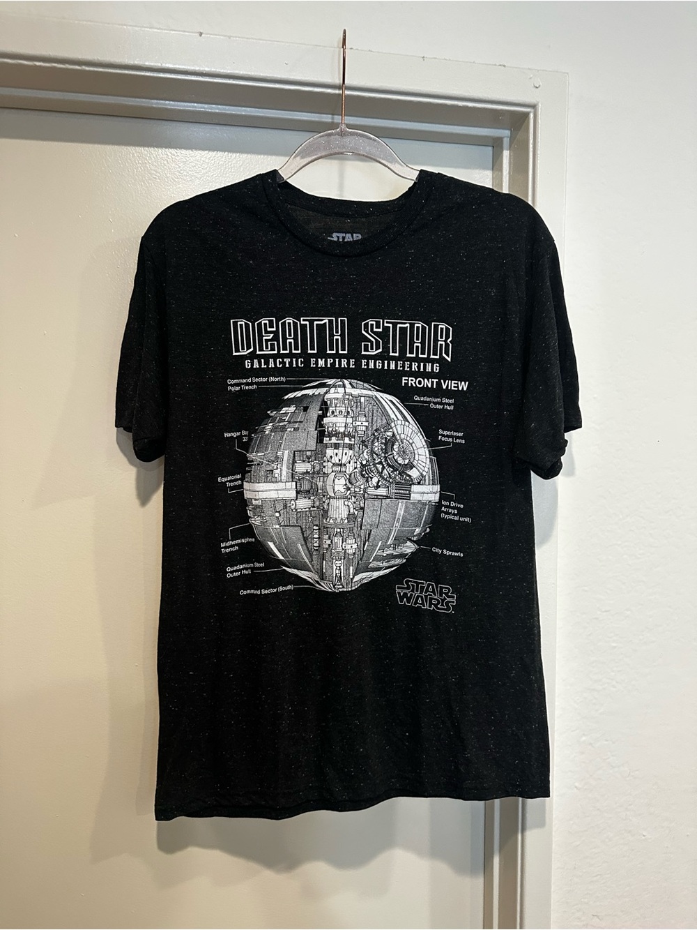 Star Wars Death Star Schematic Short Sleeve Tee